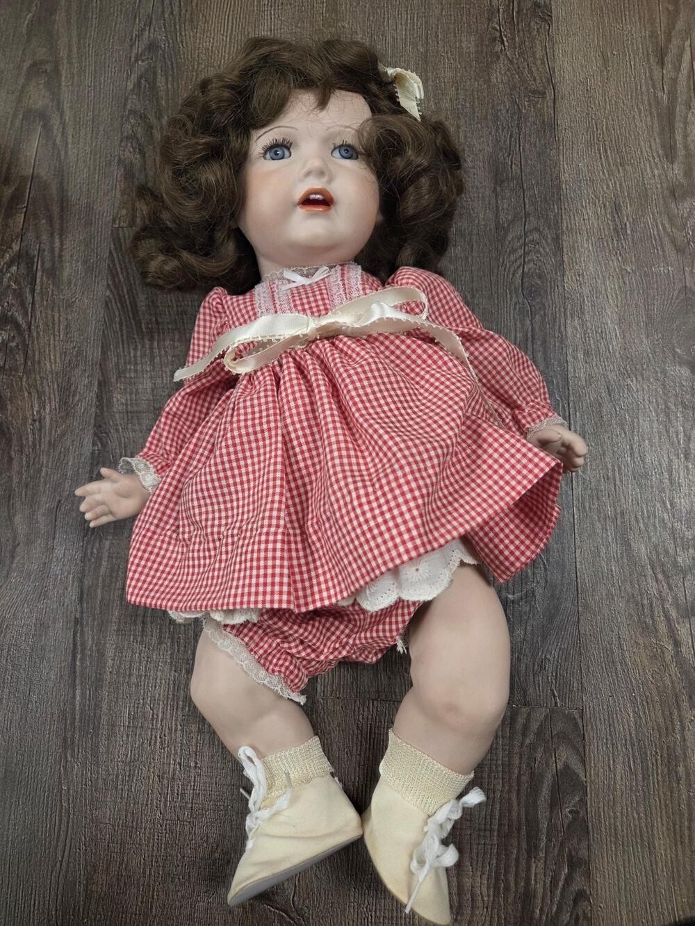 Geppeddo Ges-Gesch 18" Fully Bisque Porcelain Jointed Vintage Antique Doll NEW